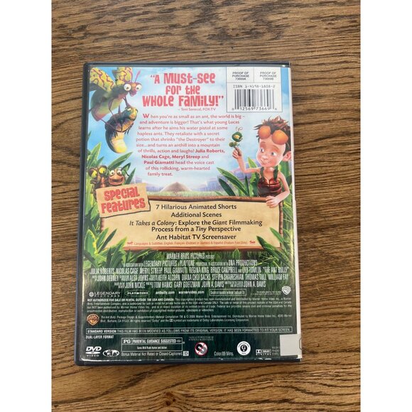 The Ant Bully 2006 DVD Aminated Comedy Julia Roberts Nicolas Cage Pre-Owned - Picture 2 of 5